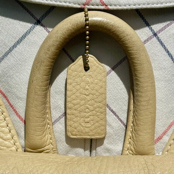 Coach Vintage Sonoma Small Backpack Natural Grain Pebbled Leather 96 Maize 4911 - Picture 8 of 15